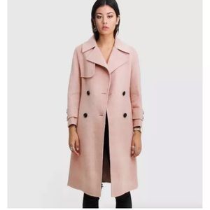 Bell & Bloom Endless Attention Wool Coat M Rose Pink Double Breasted